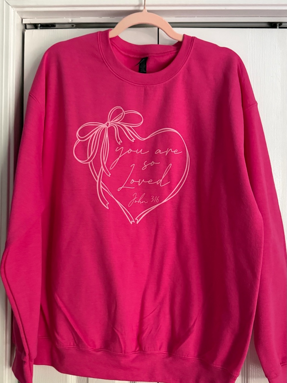 Women’s Pink 'You Are So Loved' Heart Sweatshirt